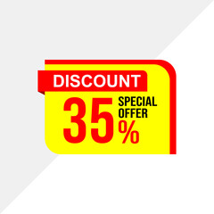 Catchy 35% Off Vector Design for Seasonal Discounts