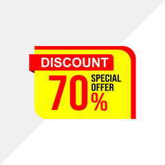 Editable 70% Special Offer Design for Business Ads