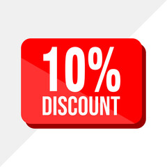 Trendy 10% Discount Vector Banner for Marketing Needs