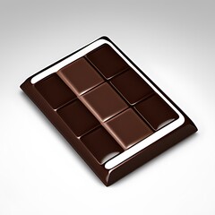 vector 3d realistic chocolate pieces. brown delicious bars