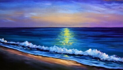 Fototapeta premium sunset over the sea
