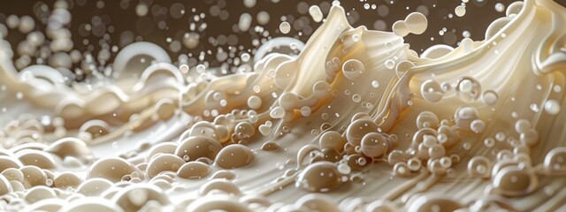 The moving white liquid surface makes for a beautiful wallpaper.