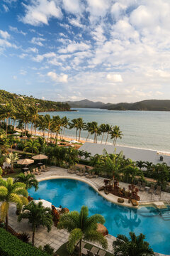 Tourist resort and beach, Hamilton Island, Queensland, Australia