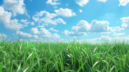 Fototapeta premium green grass and blue sky