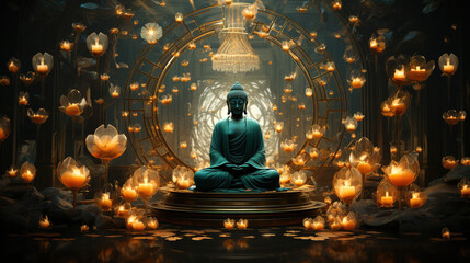 digital art Buddhism meditation painting art painting images buddhas wallpaper 