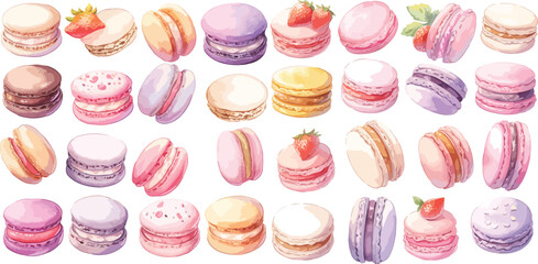 macaroon clipart vector for graphic resources	