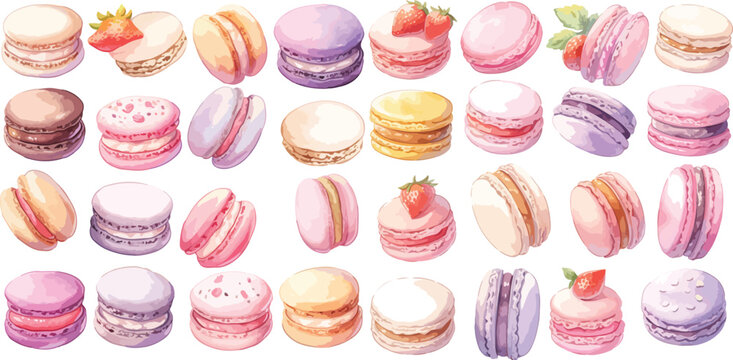macaroon clipart vector for graphic resources	