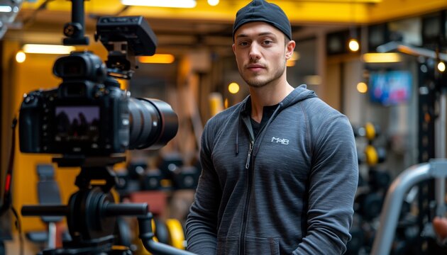 Gym Videographer with Camera
