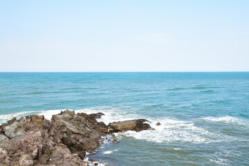 Fototapeta premium 十六羅漢岩（山形県）