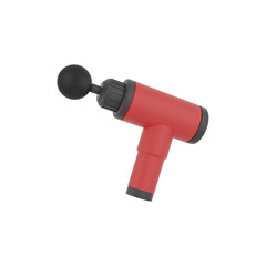 fascial gun massage 3d illustration