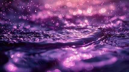 The moving purple water surface makes for a beautiful wallpaper.