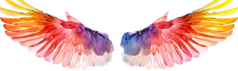 Fototapeta premium red and yellow wings