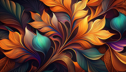 Abstract Fractal Background Design