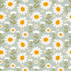 Flower vector ilustration seamless patern.Great for textile,fabric,wrapping paper,and any print.