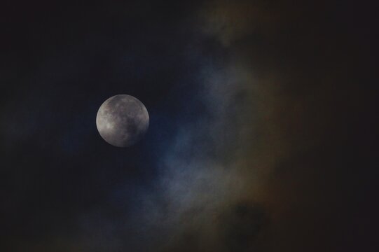 cloudy moon