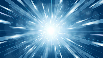 Fototapeta premium Blue light, starburst effect