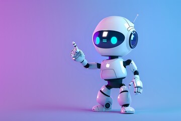 Advanced AI Robot with Pointing Gesture