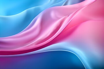 Abstract pink and blue waves background. Silk gradients and smooth texture. Wavy lines wallpaper.