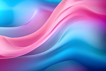 Obraz premium Abstract pink and blue waves background. Silk gradients and smooth texture. Wavy lines wallpaper.