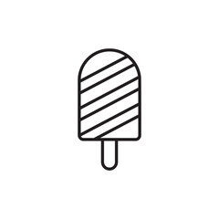 Ice Pop icon design with white background stock illustration