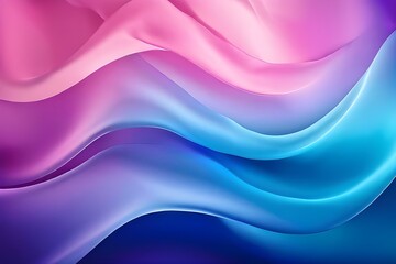 Naklejka premium Abstract pink and blue waves background. Silk gradients and smooth texture. Wavy lines wallpaper.