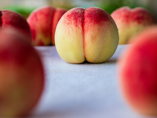 収穫されたおいしい桃