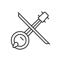 Music icon design with white background stock illustration