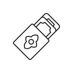 Eidi icon design with white background stock illustration