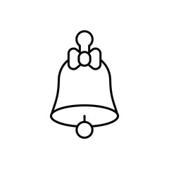 Bell icon design with white background stock illustration