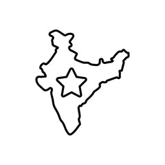 Map icon design with white background stock illustration