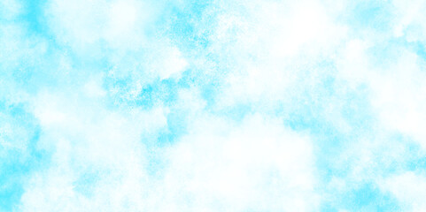blurred and grainy Blue powder explosion on white background, Classic brush painted Blue sky, Brush-painted blurred and grainy paint aquarelle Abstract light sky blue grunge texture.