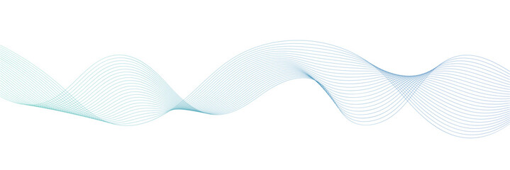 Abstract colorful wave lines on white background for elements in concept business presentation, Brochure, Flyer, Science, Technology. Vector illustration on white background in eps 10.