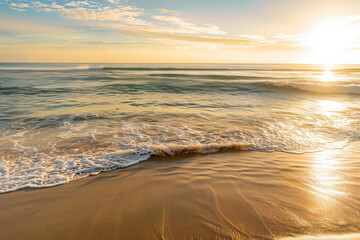 Obraz premium Idyllic Beach at Sunset