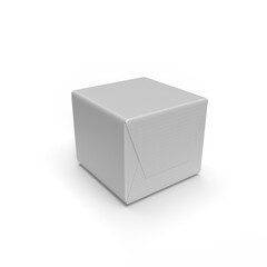 White carton packages, box and bottles