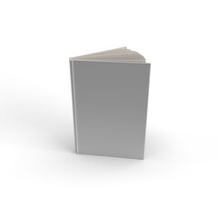 Blank white mock up book