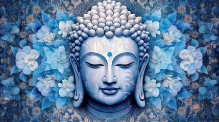 blue Medicine buddha wallpaper
