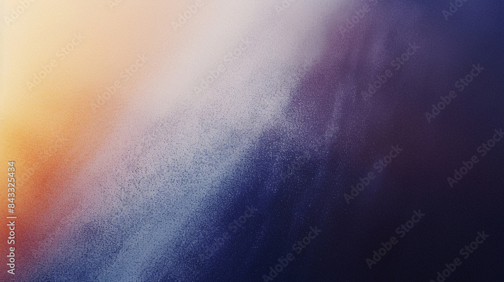 Poster grainy abstract gradient background featuring a soft blend of warm and cool tones, creating a calmin