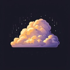 the ai generator, Dreamy Night Clouds