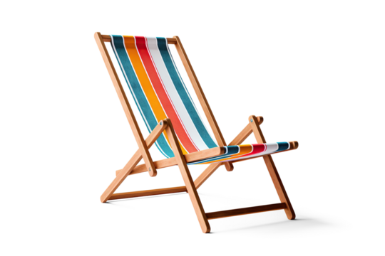 Deckchair. Cut out on transparent