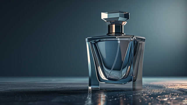 Elegant, luxurious perfume bottle mock-up