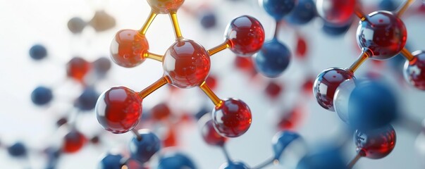 Carbohydrate molecule structure with glucose rings