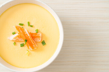 Steamed egg with crab stick