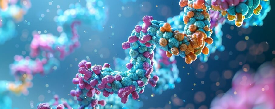 Protein molecule with complex structure