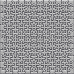 Grey jigsaw puzzle for background stock illustration.