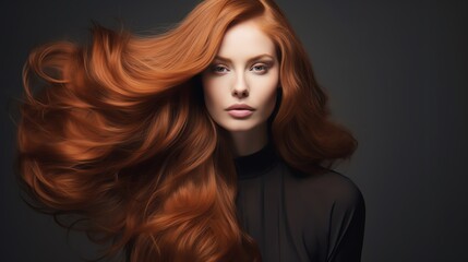 Fototapeta premium A voluminous blowout with flipped ends