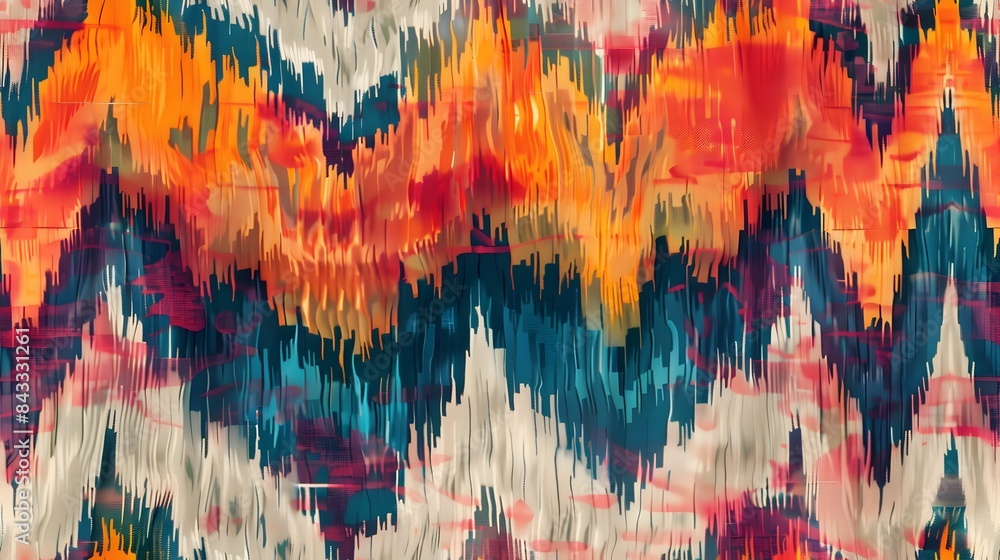 Poster captivating kaleidoscopic fusion of vibrant colors and dynamic geometric patterns