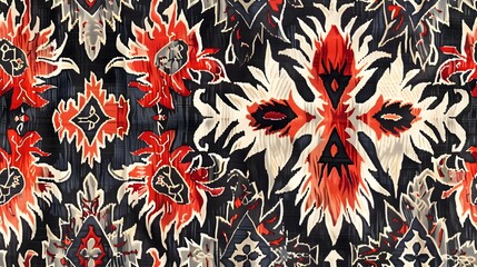 Vibrant Abstract Floral Pattern for Captivating Digital Designs and Creative Visuals