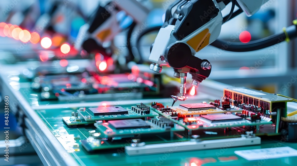 Aufkleber automated circuit board assembly line