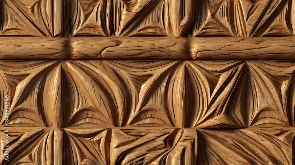 Poster seamless realistic nice wood texture. simple wood carving pattern. seamless repeat pattern for wallp