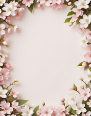 Fototapeta premium Floral borders backgrounds